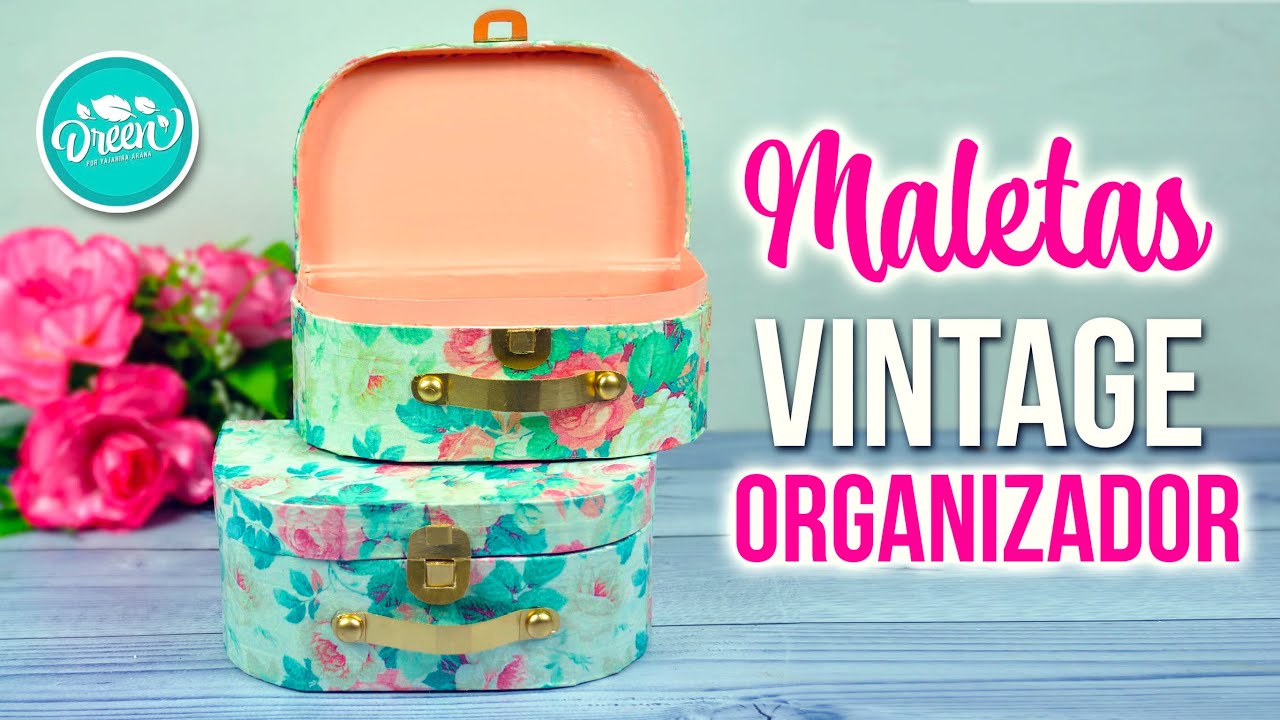 DIY  maletas vintage con decoupage | DREEN