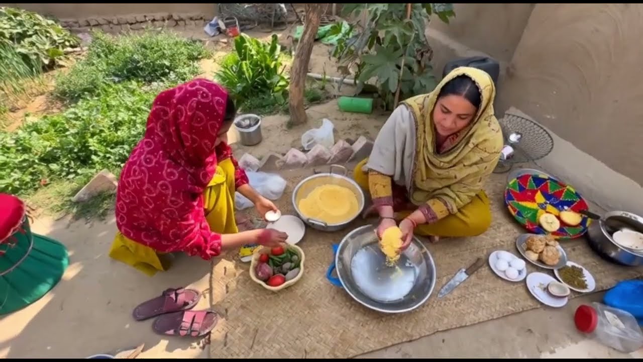 Desert Women Morning Routine Pakistan | Village Life Pakistan | Traditional Desert Village Food
