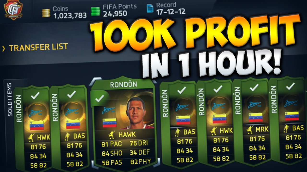 FIFA 15 - 100K COINS PROFIT IN 1 HOUR