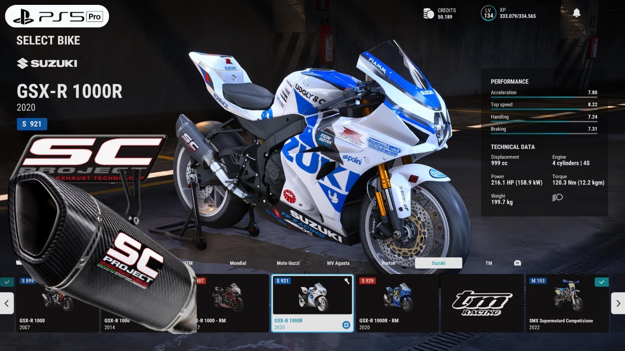 RIDE 5 | Customize Beast of 215 HP Suzuki GSXR 1000 SC Project Gameplay [4K PS5 Pro]