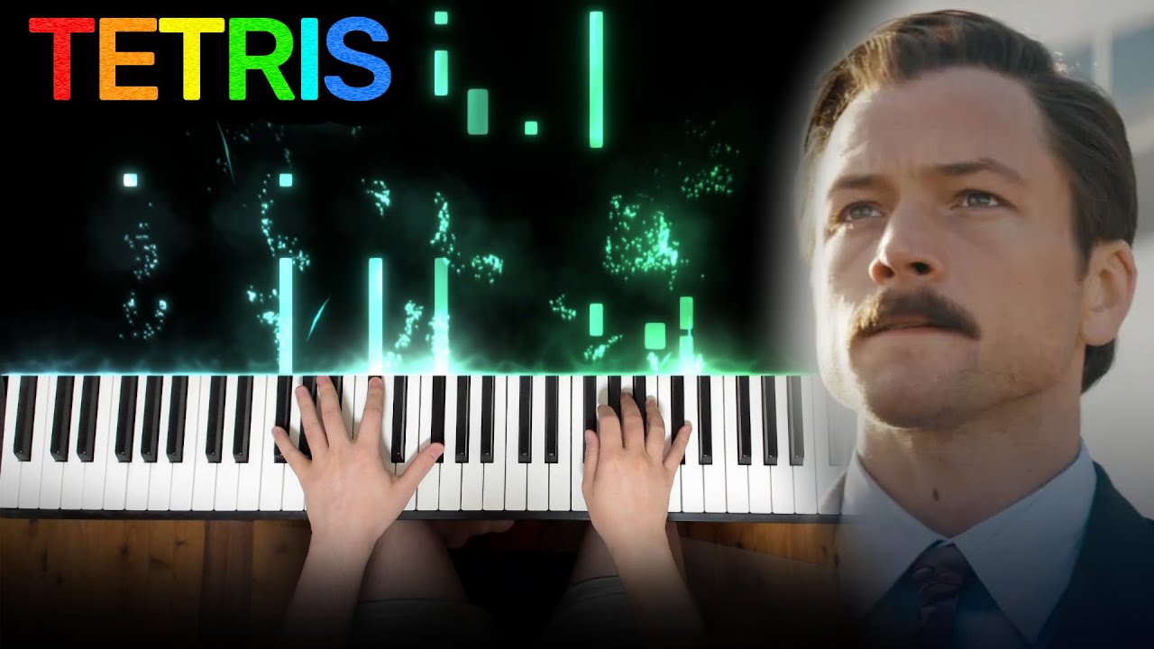 Tetris 2023 Official Trailer Music on Piano (Tetris and Final Countdown Mashup)