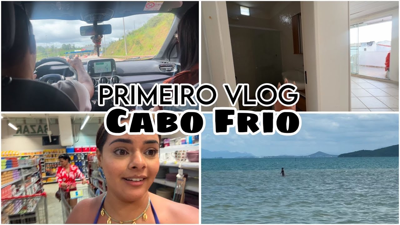 VLOG| VIAGEM PARA CABO FRIO, CHEGAMOS, MERCADO, PRAIA ERRADA.