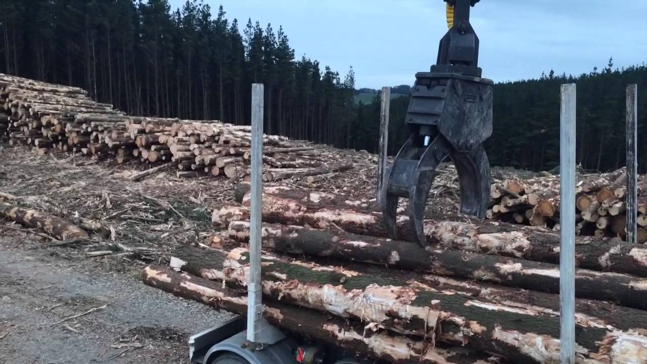 Loading log truck