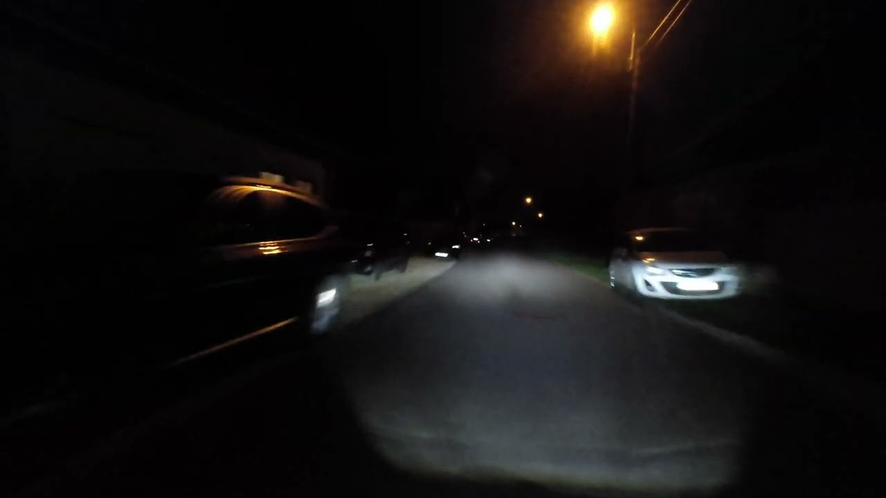 Night ride on Belgium roads