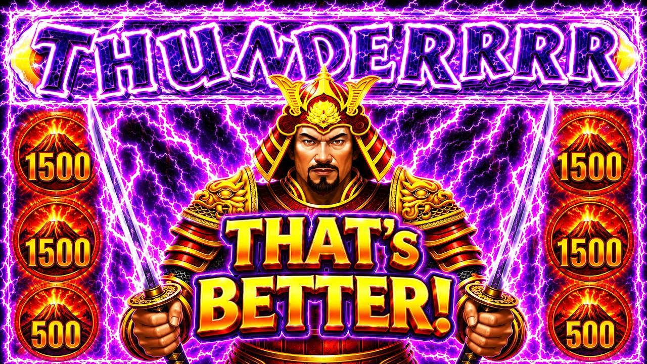THAT'S BETTER! ⚡THUNDER EMPIRE⚡ KING SAMURAI BIG WIN Bonus for some REDEMPTION in LAS VEGAS!