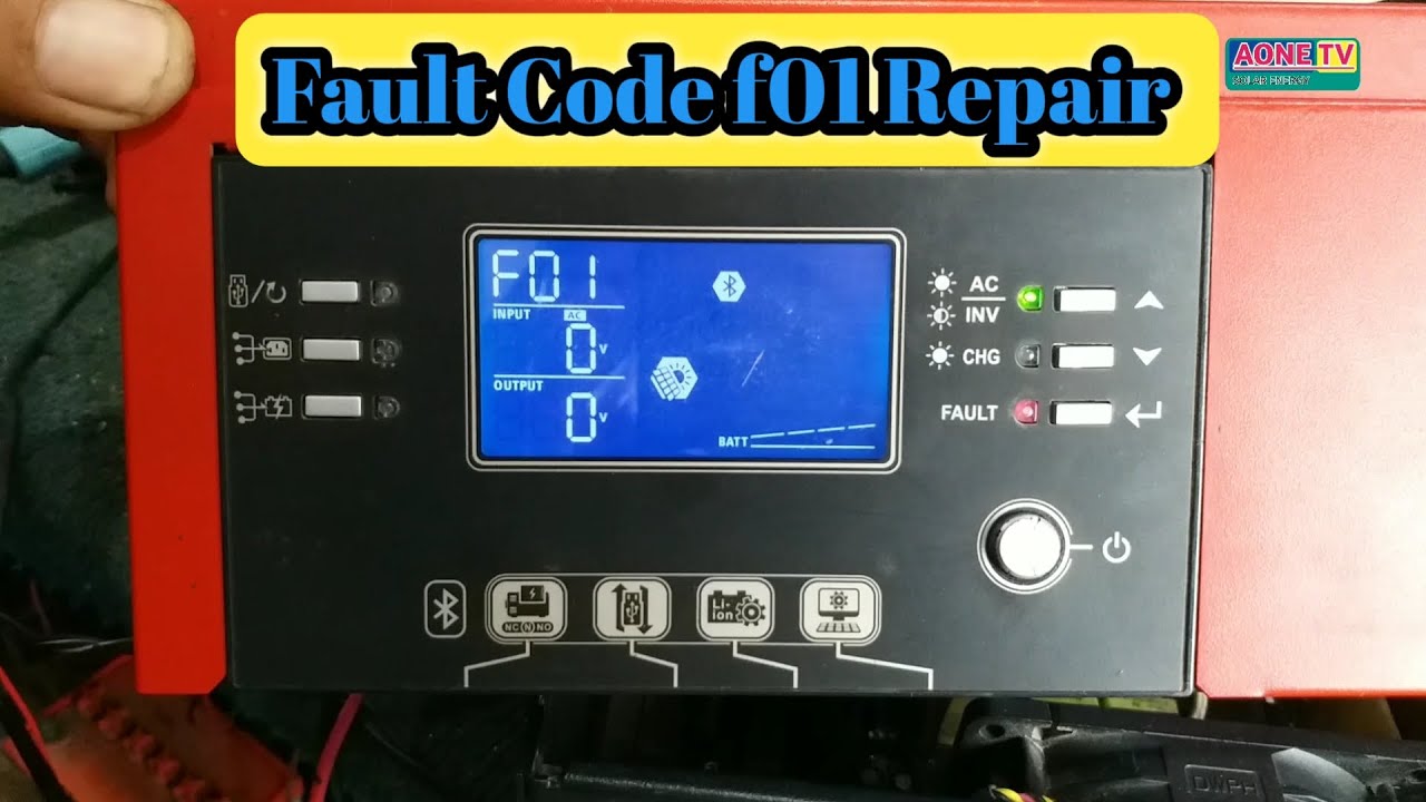 Fault Code f01 Repair 5 Kilowatt Solar Inverter