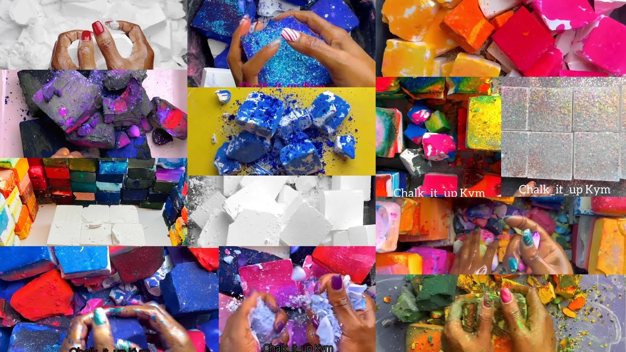 BSN AND CRUNCHY GYMCHALK BLOCKS CRUSHES | EDITED COMPILATION | PLAIN JANE, DYED & GLITTERS 🌺