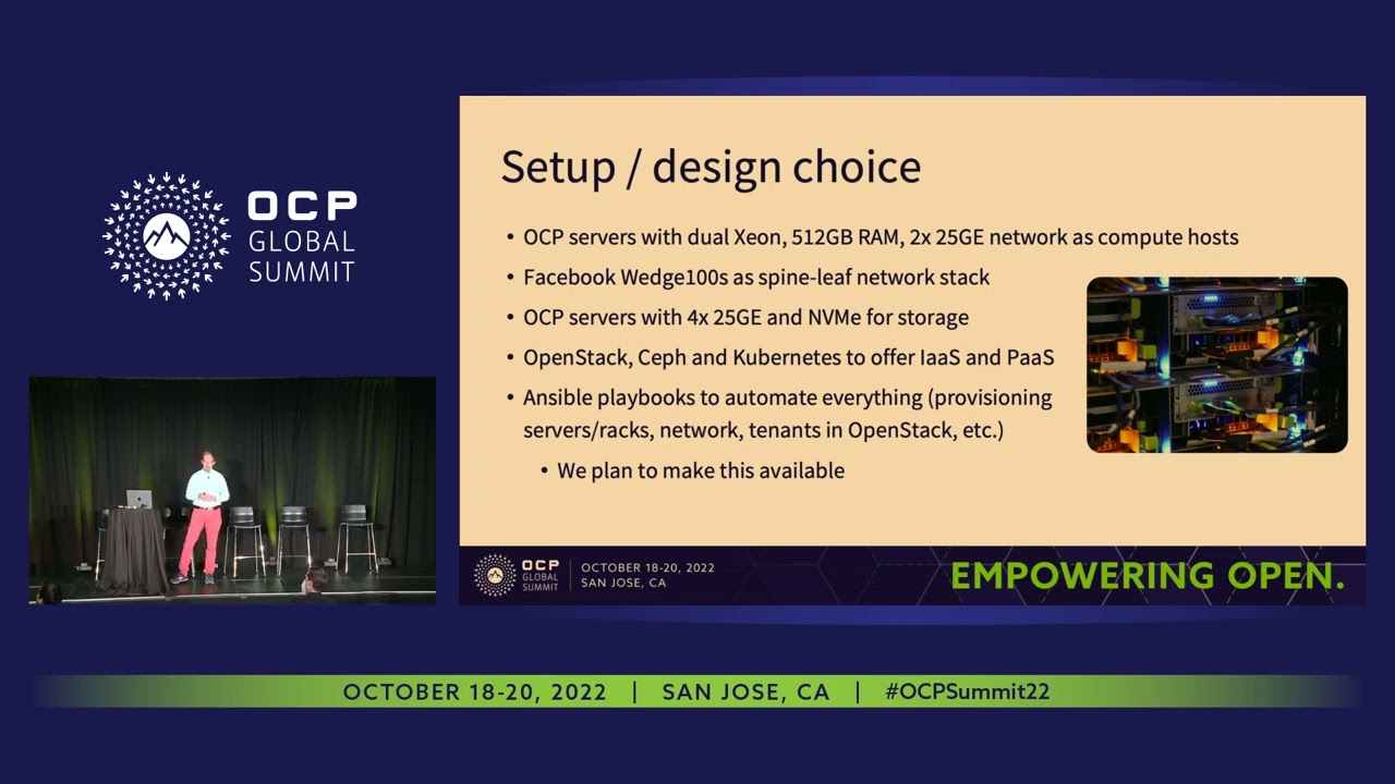 Building a sustainable Open Source Cloud with Open Compute Project platforms