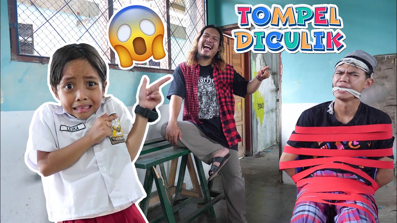 TOMPEL DICULIK MR GONDRONG 😱😱 LEIKA DAN AYAH MENOLONG