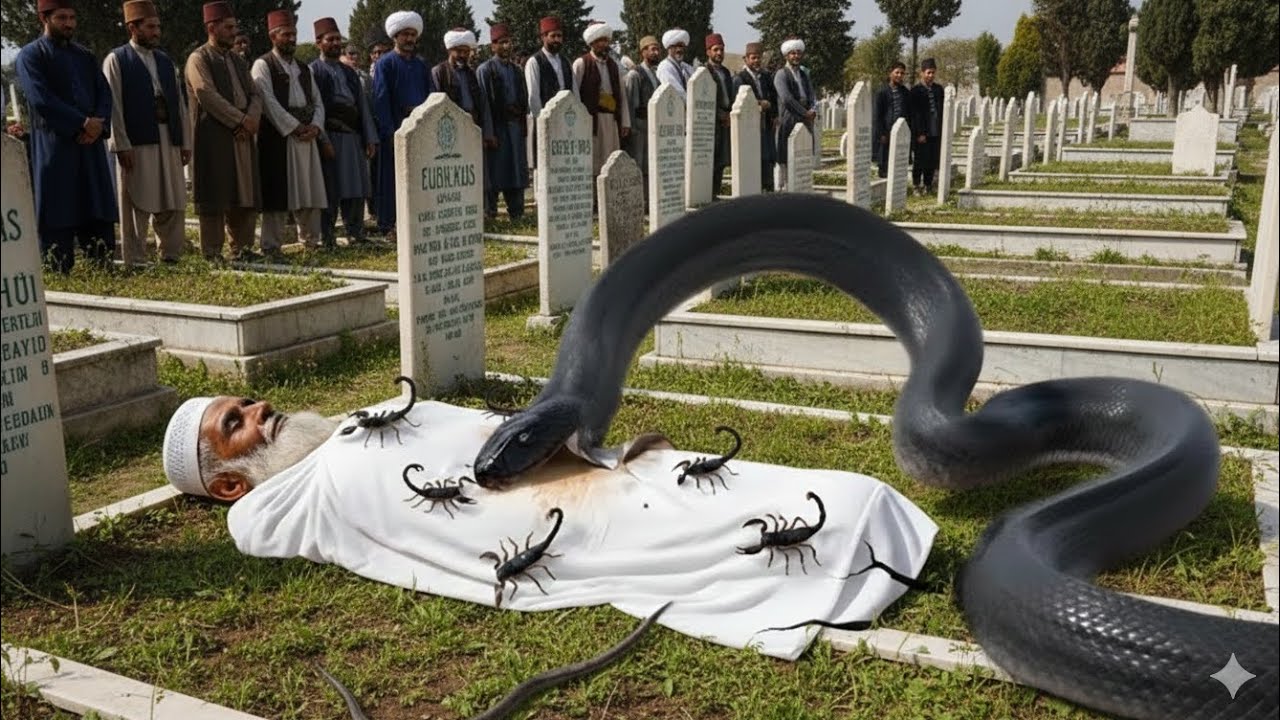 Ramazan ayında annesini evden kovdu... bu yüzden mezarı insanların gözü önünde alev aldı!