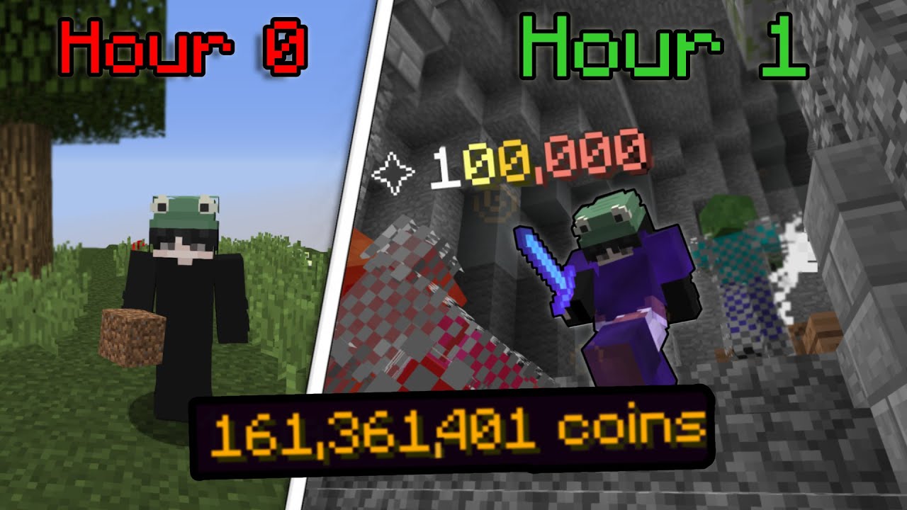 Speedrunning skyblock early game! | Hypixel Contraband Profile