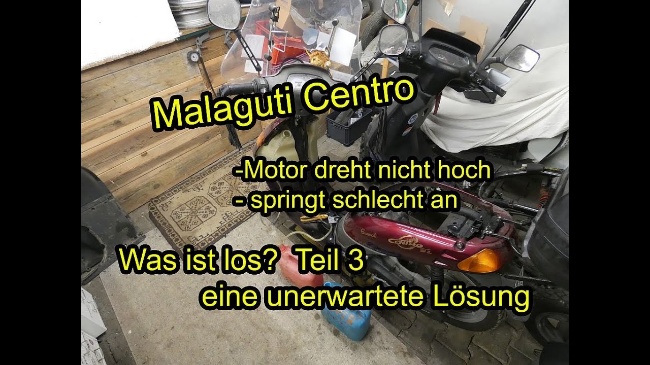 Malaguti Centro | Roller dreht nicht hoch und springt schlecht an | Was ist los? Fehlersuche Teil 3