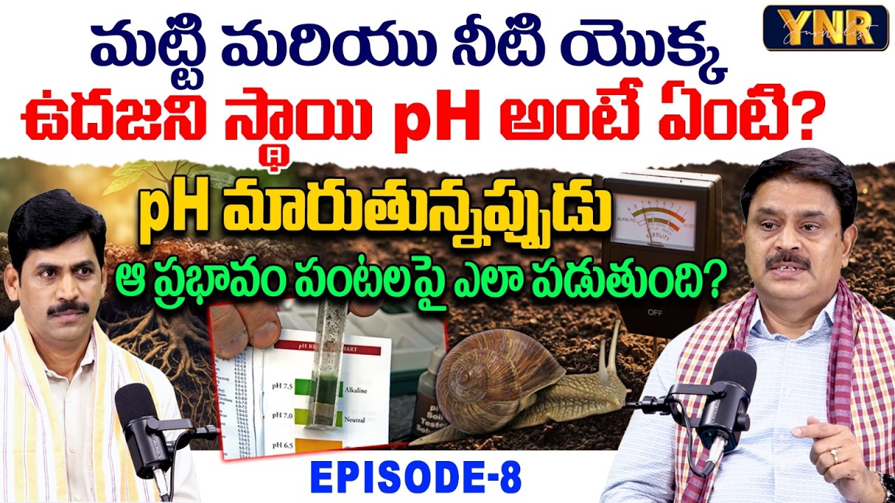 What is Soil & Water pH? How It Impacts Crop Growth! | Episode-8 | Rajasekhar Reddy | Journalist YNR