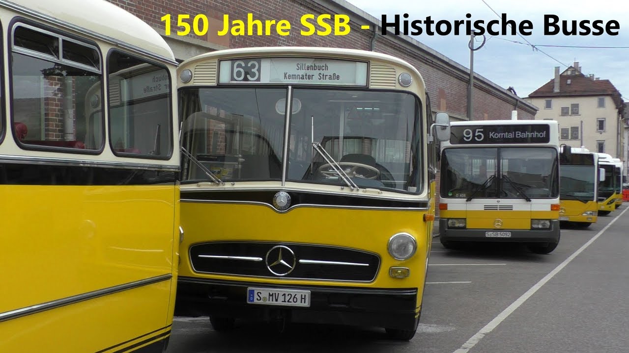 150 Jahre SSB 1868 - 2018 Historische Busse Mercedes-Benz O322 * O317 *O305 * O307