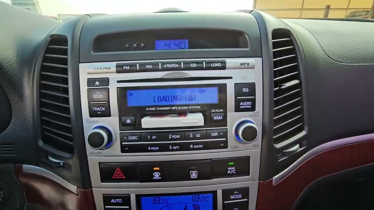 SANTAFE 2008 BLACK SUNROOF 8U291466