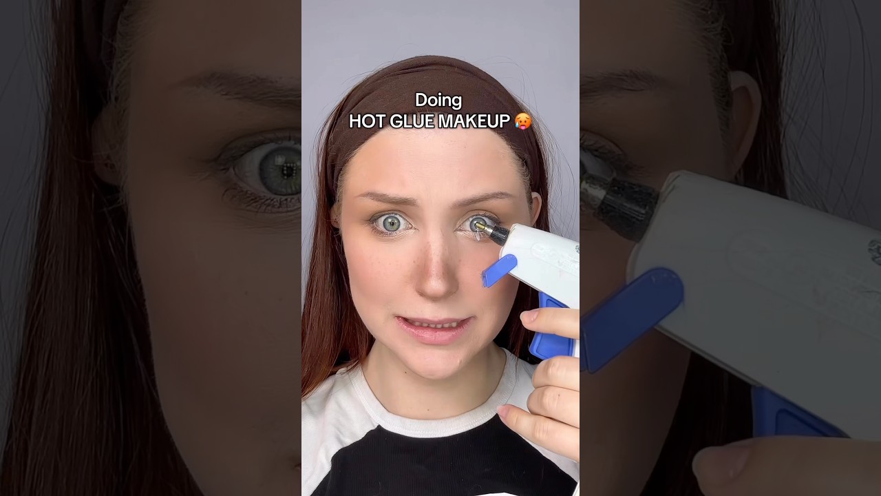 HOT GLUE MAKEUP!? 😳