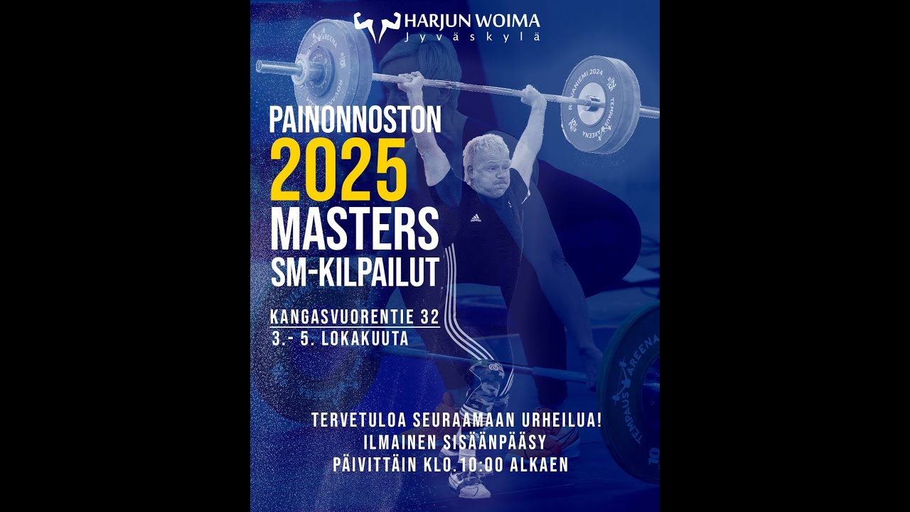 Masters SM-kilpailut 2025, Jyv&auml;skyl&auml;(HWJ) 2.Kilpailup&auml;iv&auml;