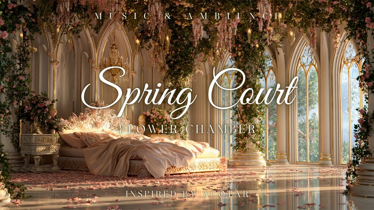 Flower Chamber of the Spring Court | Magical ACOTAR Ambience with Blooming Fae Garden Music