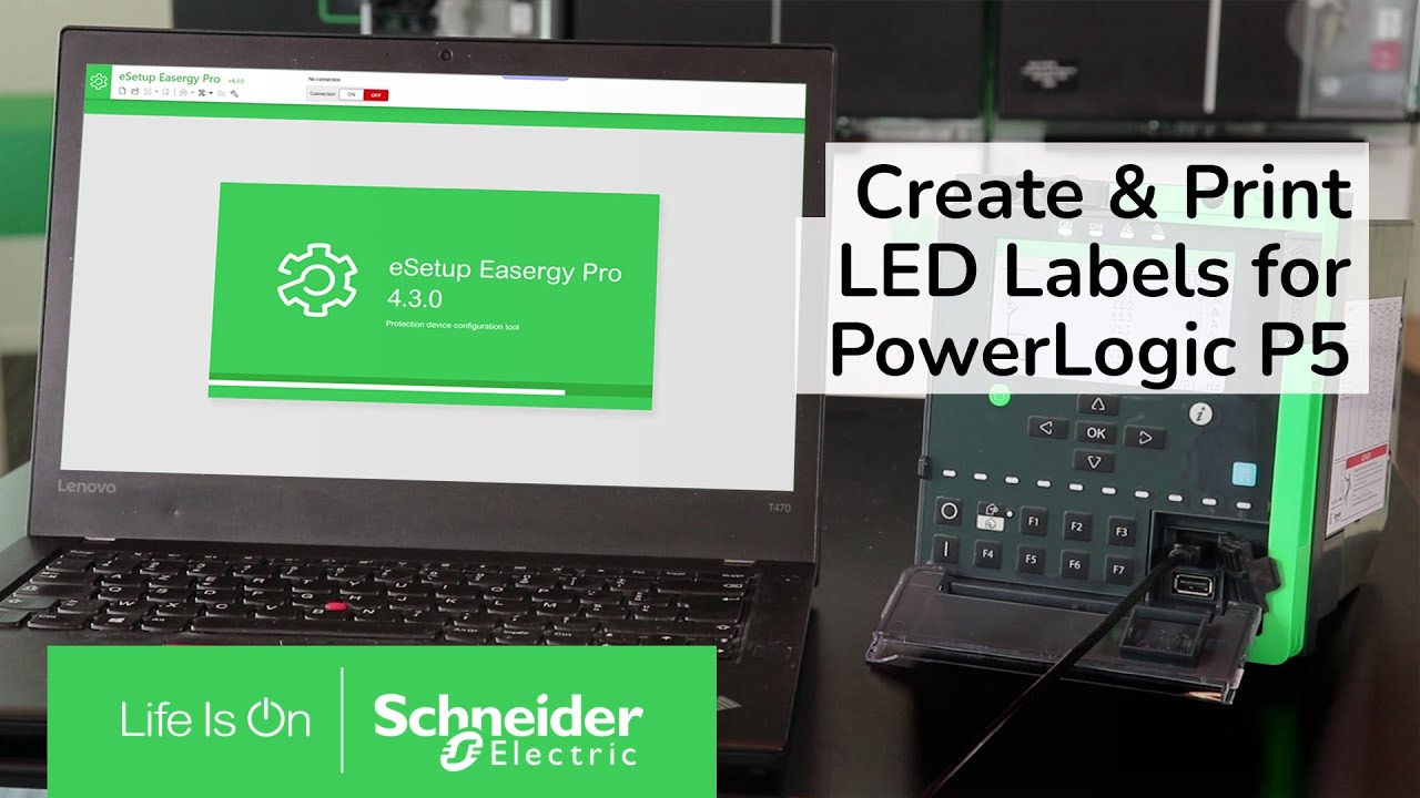PowerLogic P5: Create and Print LED Labels | Schneider Electric Support