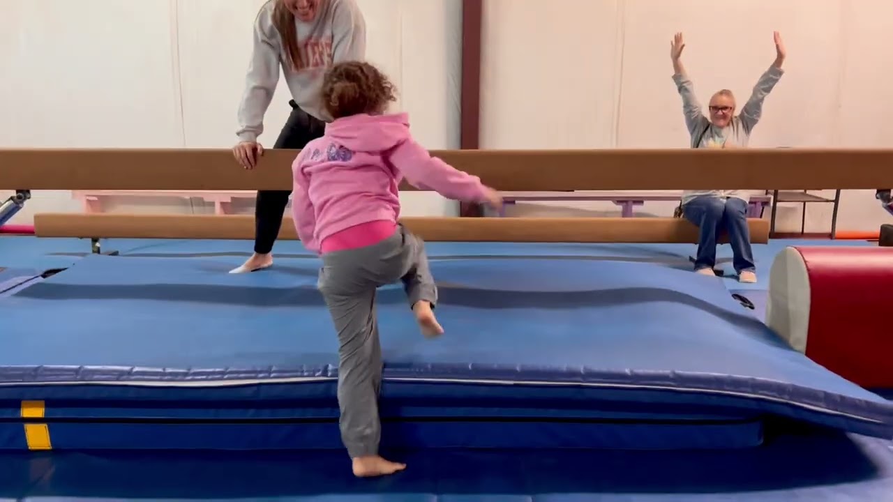 The High Beam Stumble: Fun At Gymnastics | Avery❤️