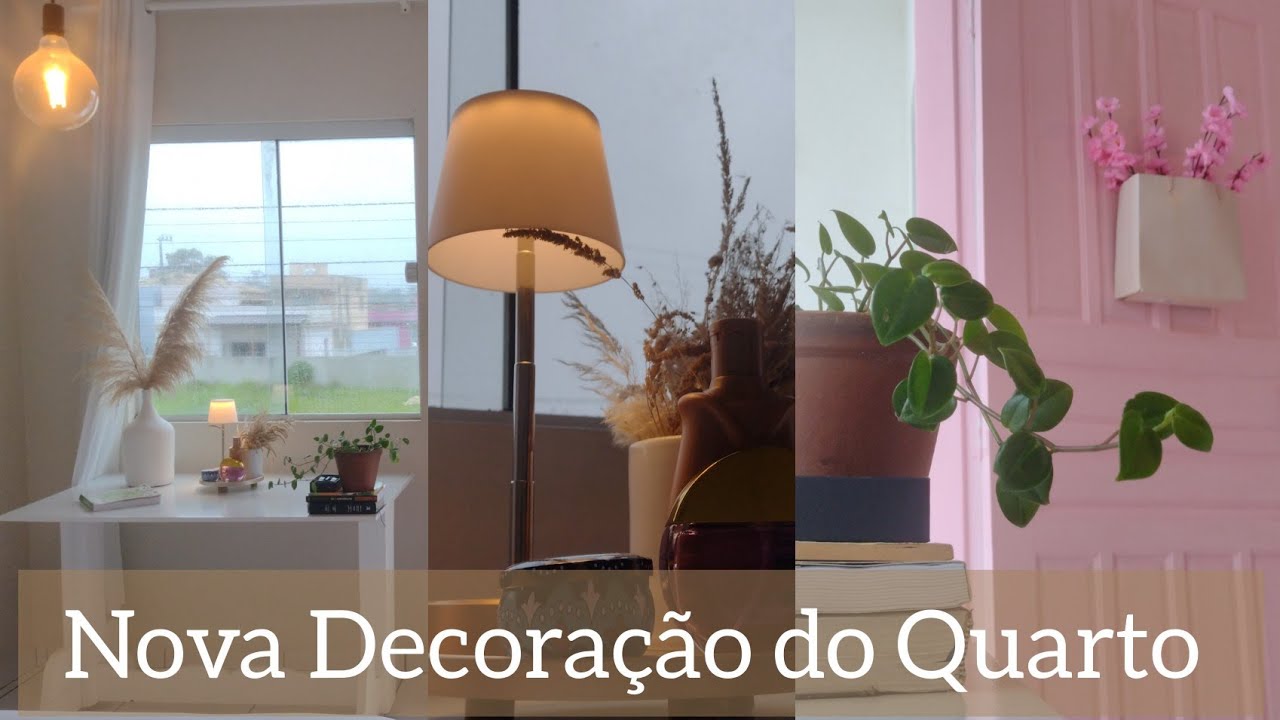 Decorei o Quarto🕯️Pintei a Porta da Sacada 🌸ASMR dona de casa 