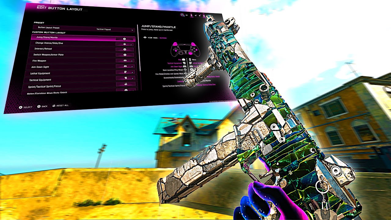 61 KILLS W/ META RYDEN-45K Class Setup + BEST Warzone Settings For *PERFECT* Controller Movement 😍🏝️
