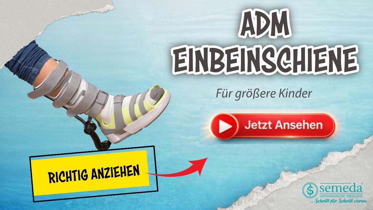 Klumpfuß Behandlung: ADM Einbeinschiene richtig anziehen  – Tutorial für größere Kinder