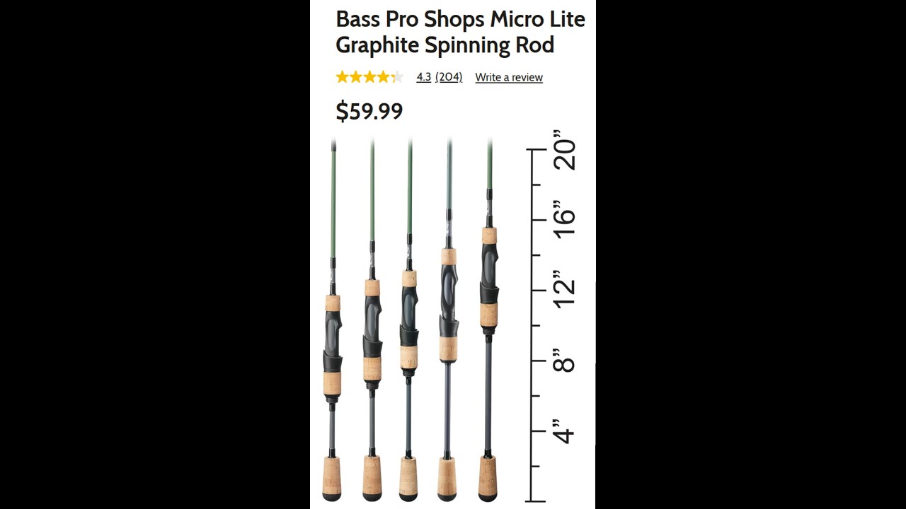 Bass Pro Shops Micro Lite Ultralight Rod