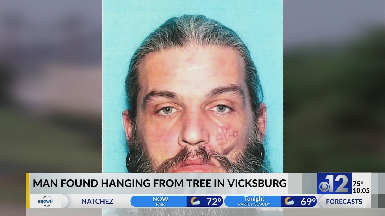 Man found hanging from tree in Vicksburg wooded area