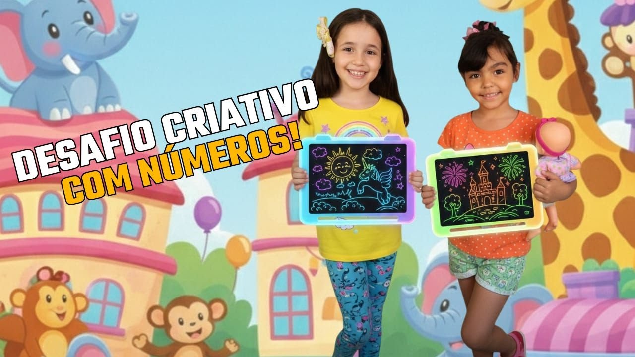 Desafio Criativo 🎨 | Maria Helena e Antonella desenham com números
