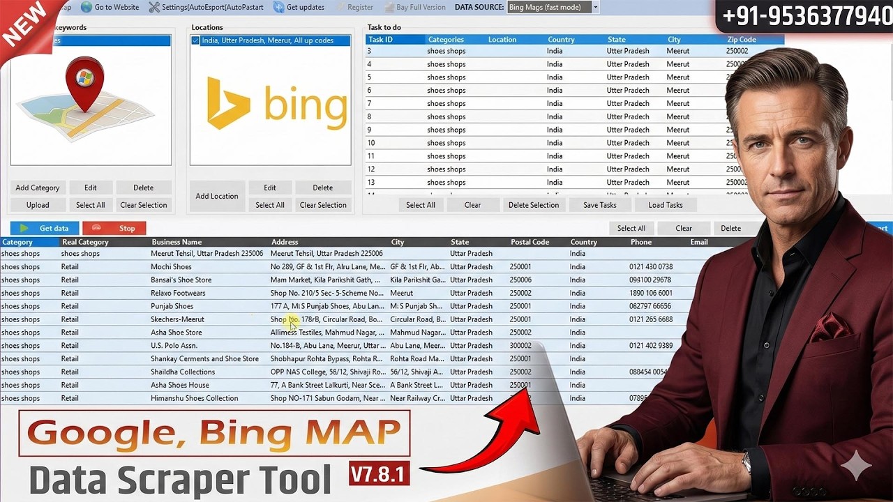 How to Extract Business Data from Google Maps & Bing Maps 2026  Full Tutorial | #googlemap