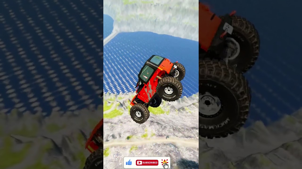 Car Jump Into Water 😱 | BeamNG.drive#675