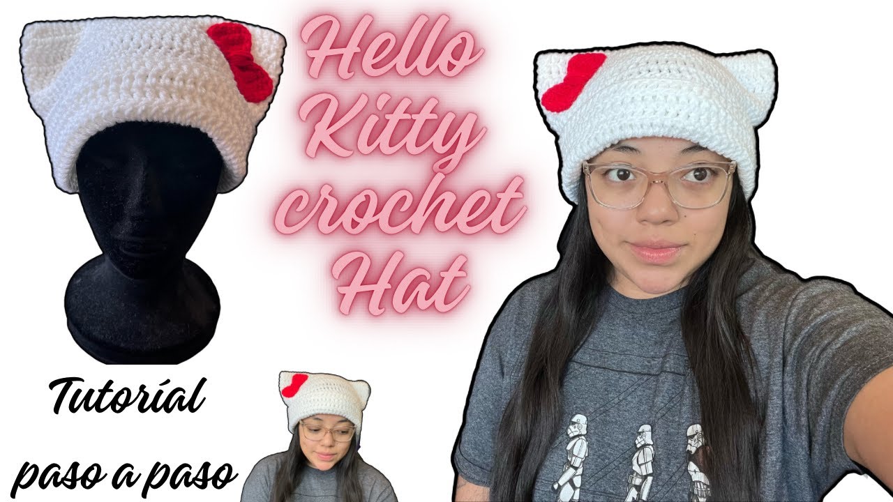 Hello Kitty Crochet Hat Tutorial | Gorrito Tejido Paso a Paso | DIY