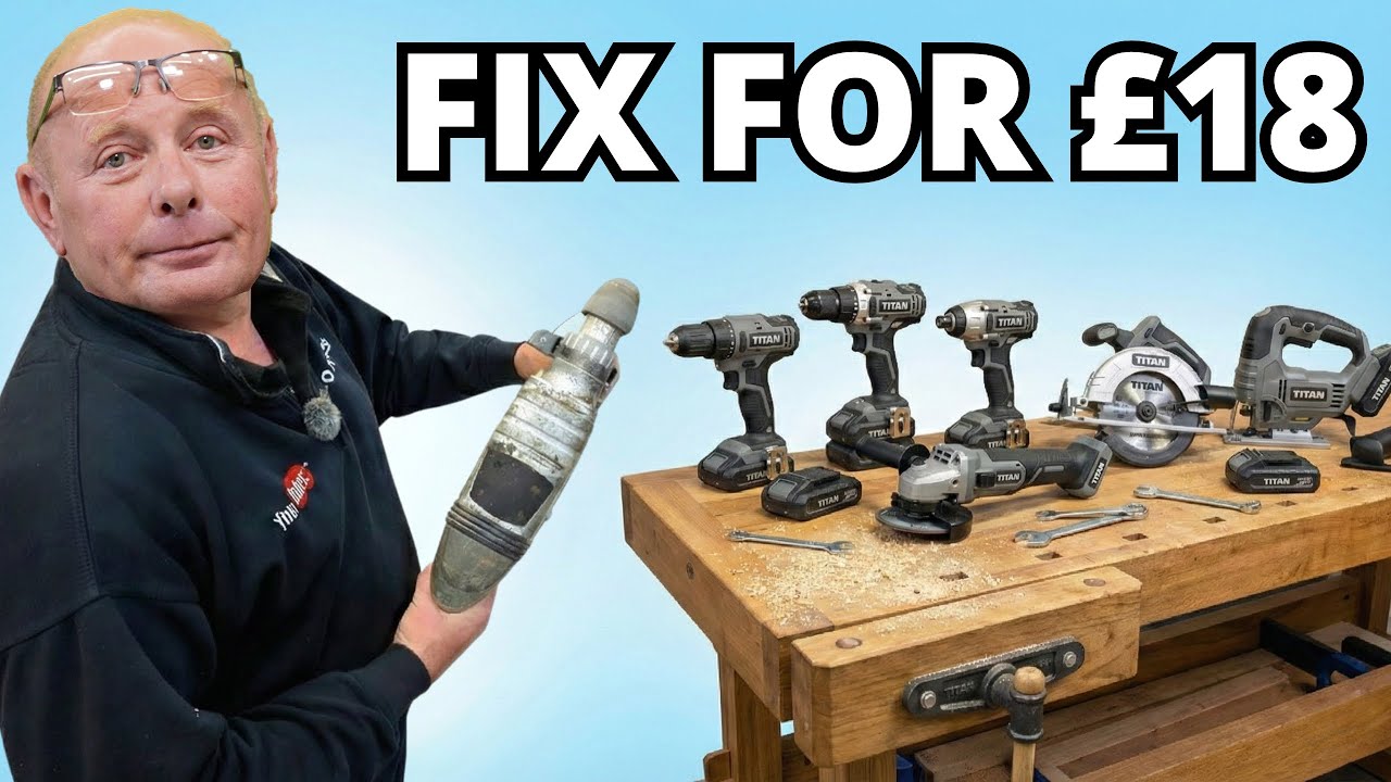 Как я сэкономил другу 90 фунтов на покупке новой ударной дрели Titan? Руководство по ремонту элек...