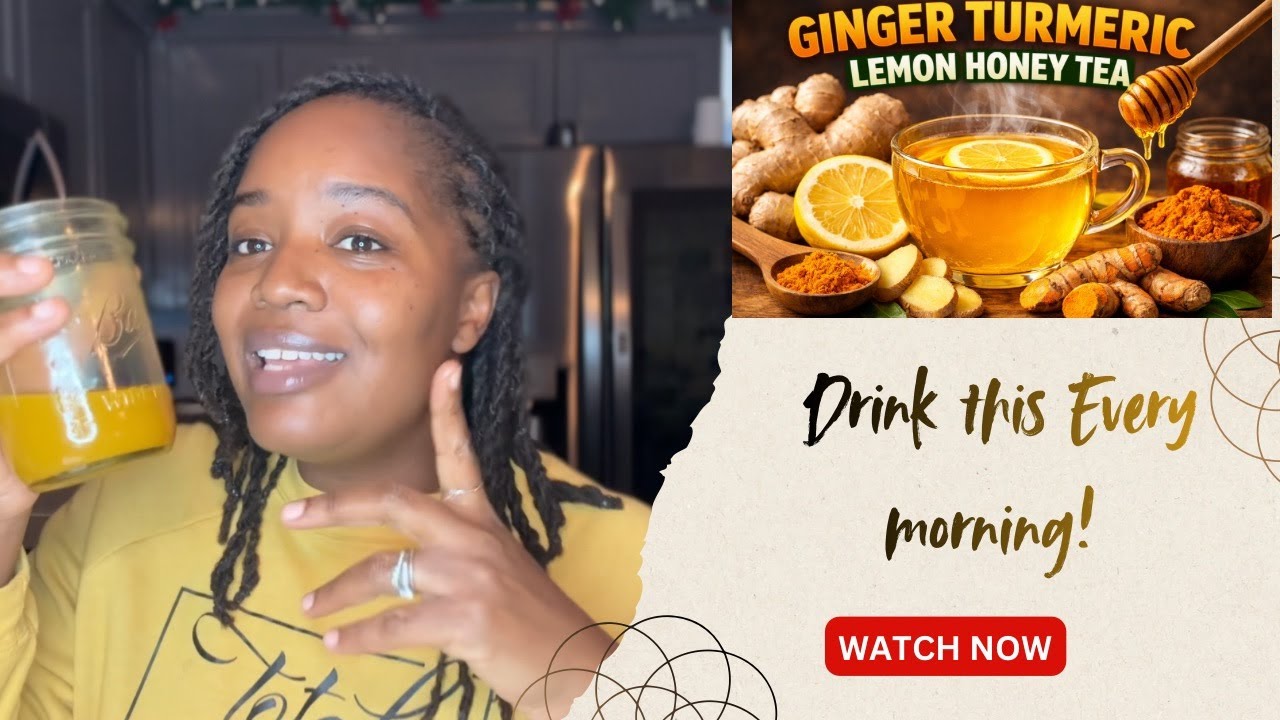 Drink This Ginger Turmeric Lemon Honey Tea Every Morning - Your Body Will Thank You.