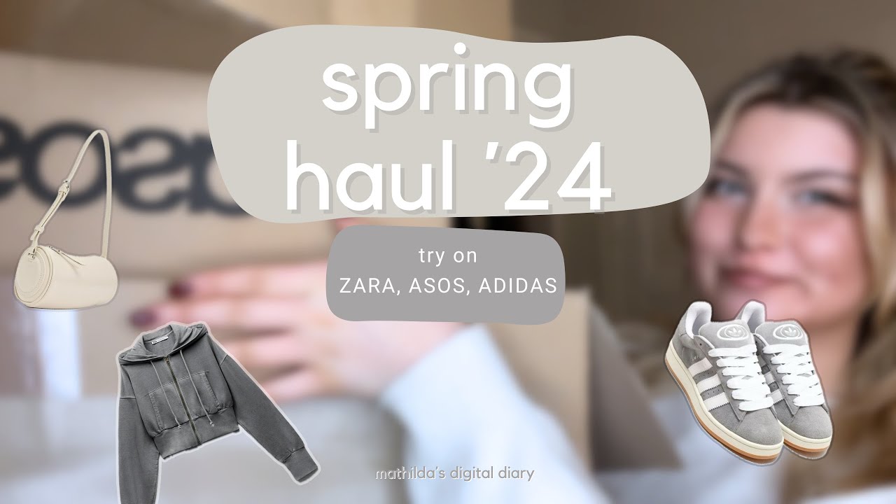 spring haul try on (asos, adidas, zara)