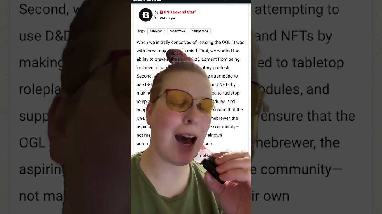 Exposing WoTC&rsquo;s lies and gaslighting pt 1 # #opendnd #dndbegone