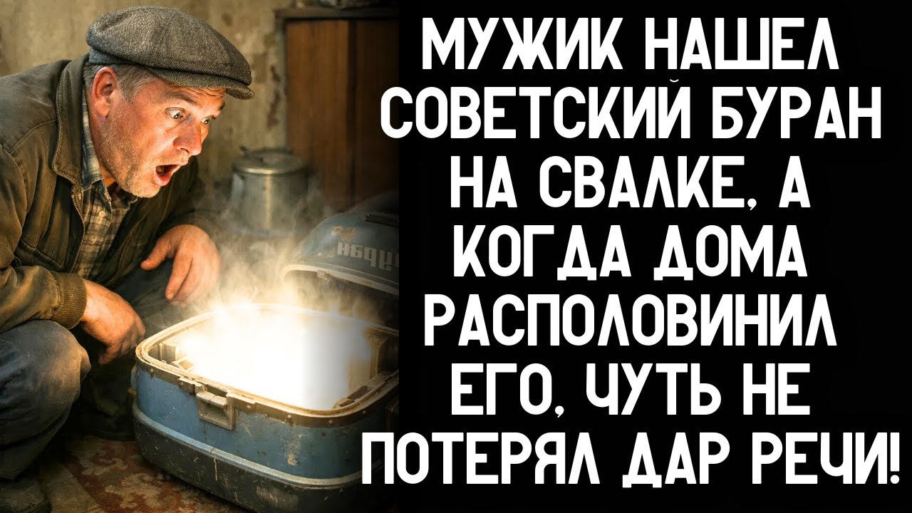 Мужик нашел советский буран на свалке, а когда дома располовинил его, чуть не потерял дар речи!