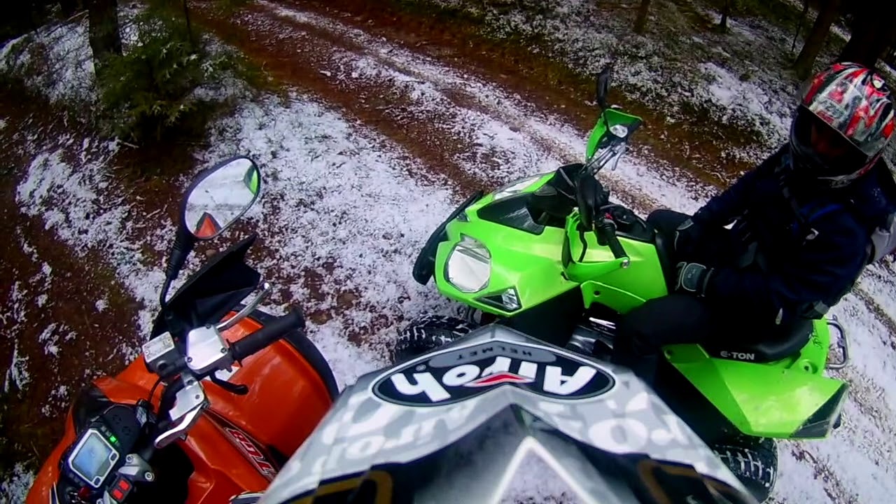 TGB Target 325 & E Ton Vector 300 Quad spass im Winter