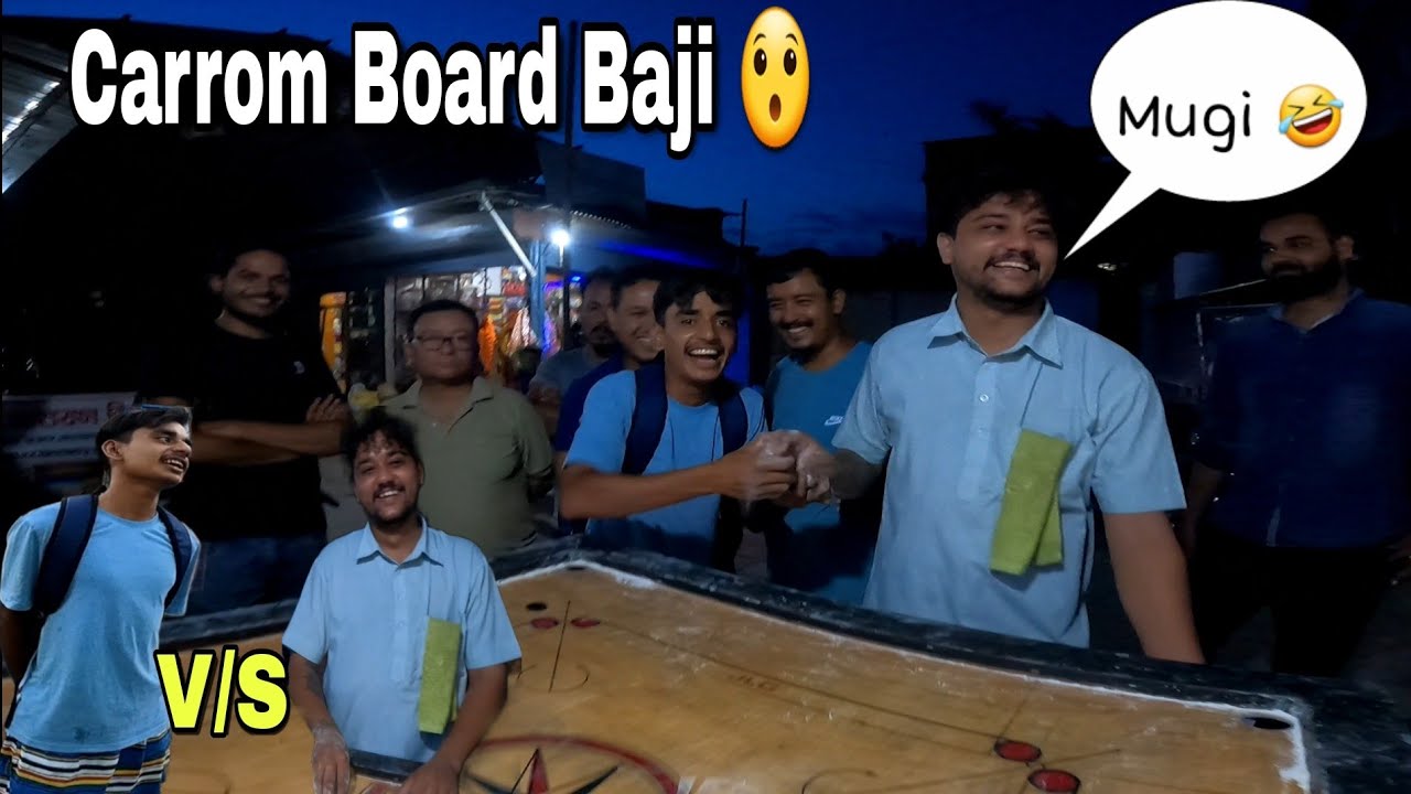 @Bishal3437 V/S @ratankarki07 Carrom Board Challenge 😯 || @madhavsvlog780 || RATAN KARKI ||