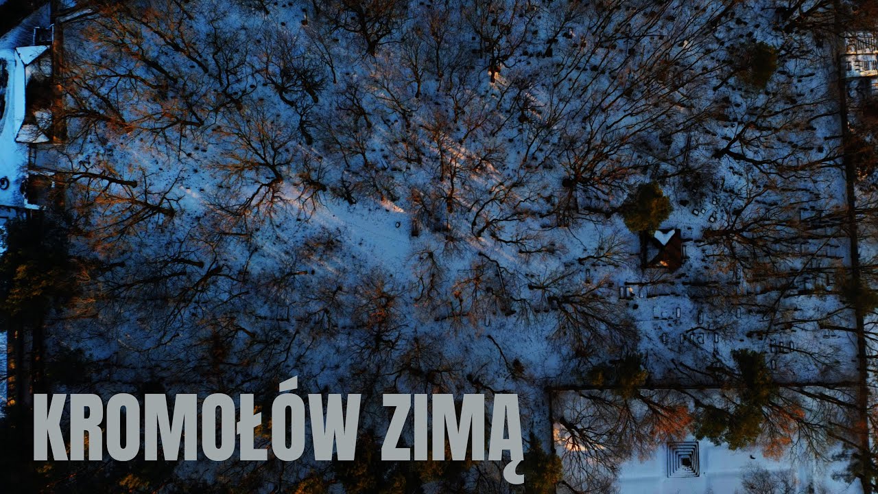 Zimowe Tajemnice Jury: Cmentarz Żydowski w Kromołowie z Lotu Ptaka [4K Cinematic]
