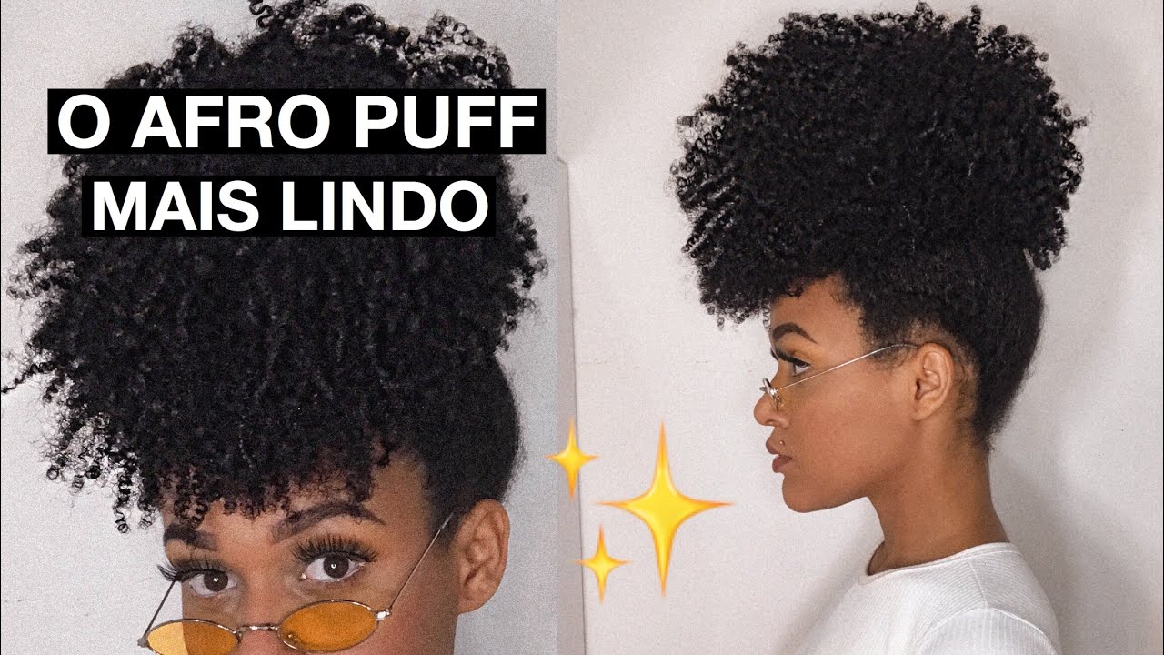 COMO FAZER AFROPUFF NO CABELO CRESPO&CACHEADO CURTO