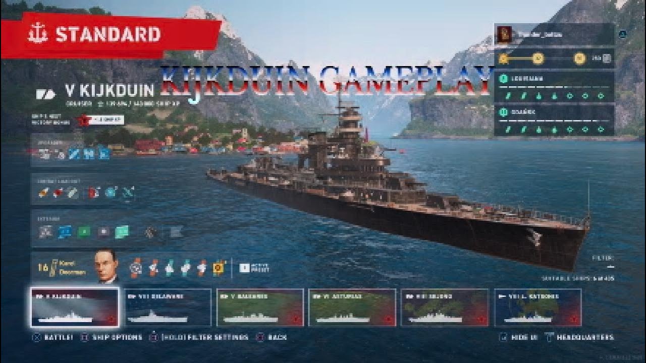 KIJKDUIN GAMEPLAY! - ( World of Warships Legends )