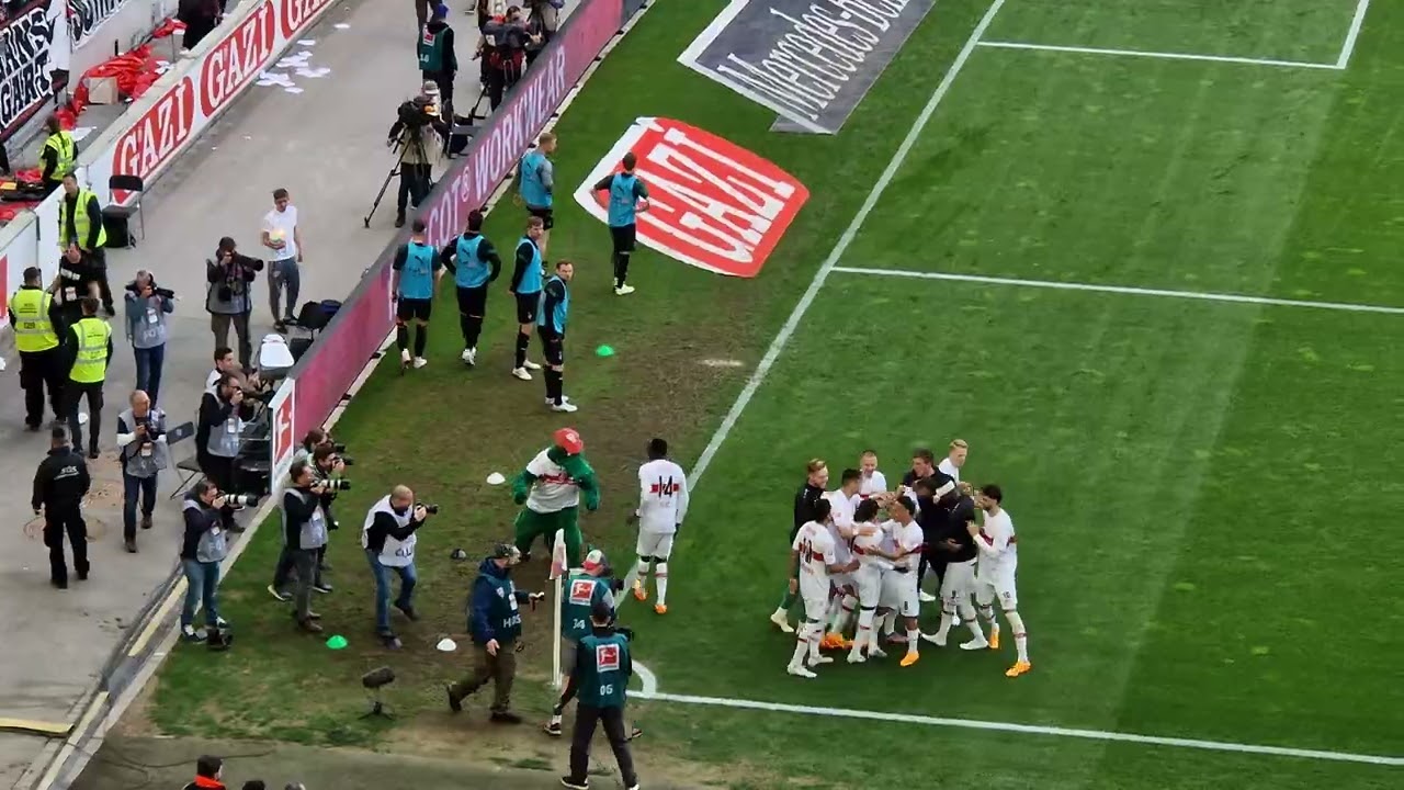 VFB:Gladbach 29.4.23 Unser C7 macht das 2:1mit Salto