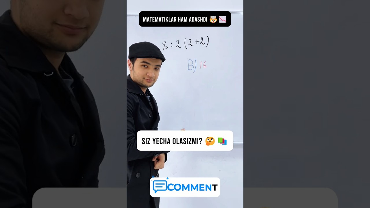 Bu misol internetni portlatdi! Siz yecha olasizmi? 🚀