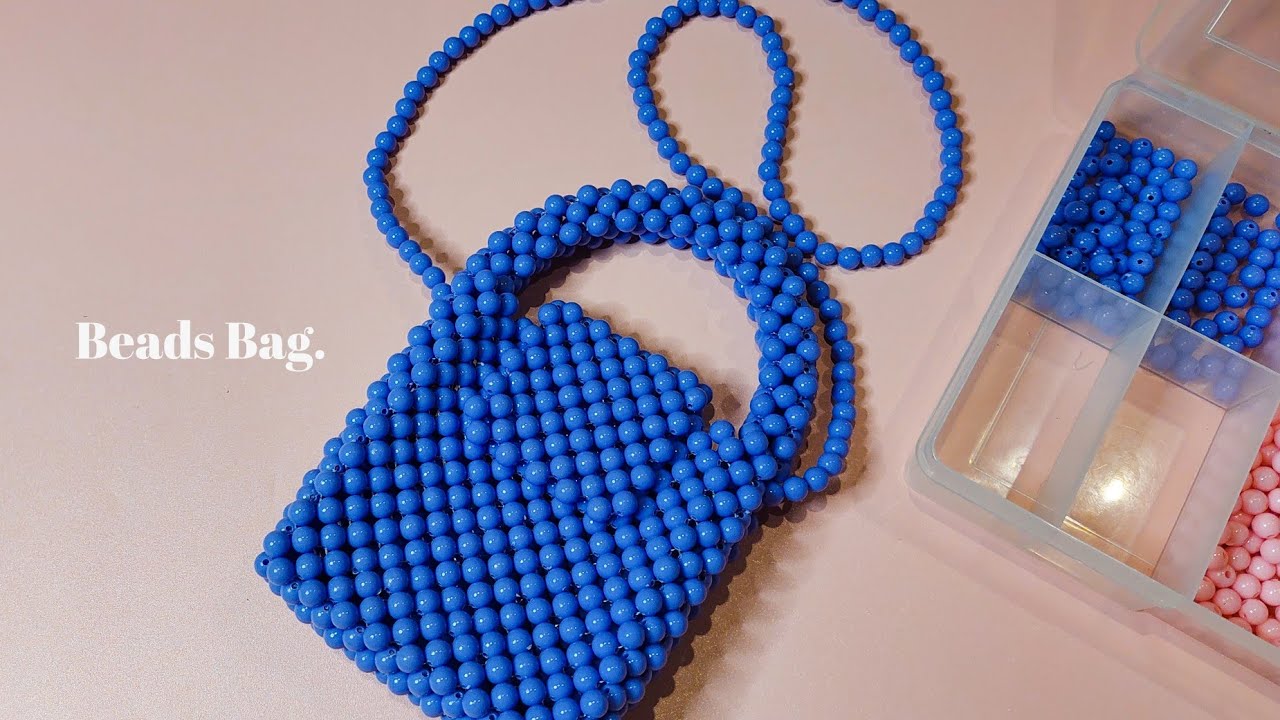 DIY Beads Bag | Beaded Bag | How To Make Beaded Bag | Tas Manik-Manik | Tas Mute