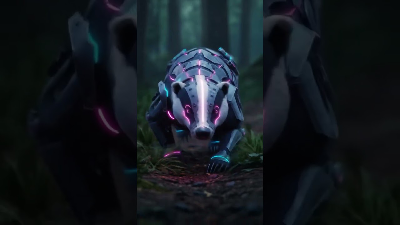 Badger BioTech Secrets Nature&rsquo;s Underground Engineer! 🦡🧬⚡#shorts