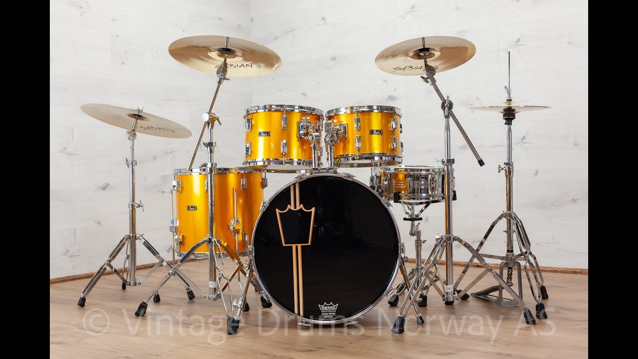 Pearl Wood Fiberglass 70s Rock Beat – Gold Satin 12,13,16,22
