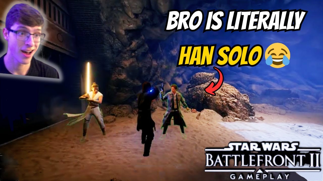 Bro Is LITERALLY Han Solo 😂 | STAR WARS Battlefront 2 HvV
