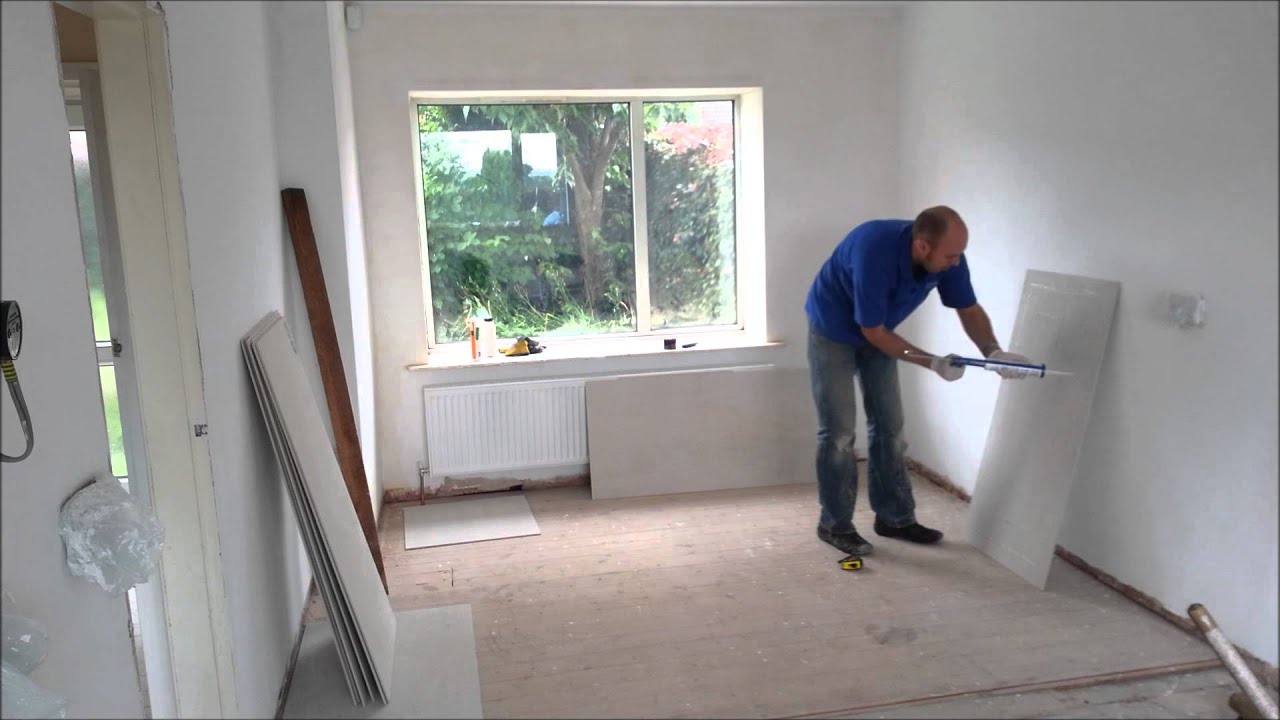 No More Ply prior to tiling a Kitchen - Part 2 - Laying the boards